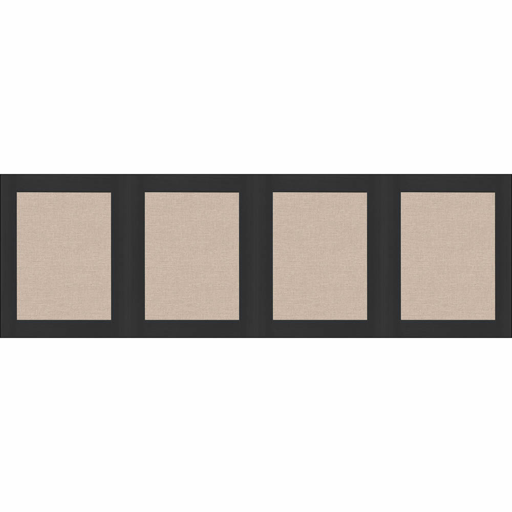 Wandblild breite Bordüre Jute Optik glatt schwarz beige PMW105229090