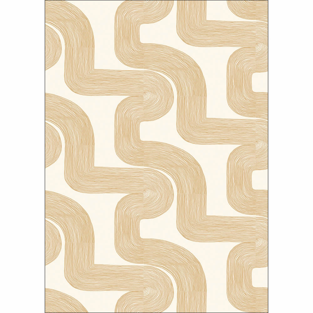 Wandbild M abstrakt geschwungene Linien beige Pimp My Wall PMW104771003