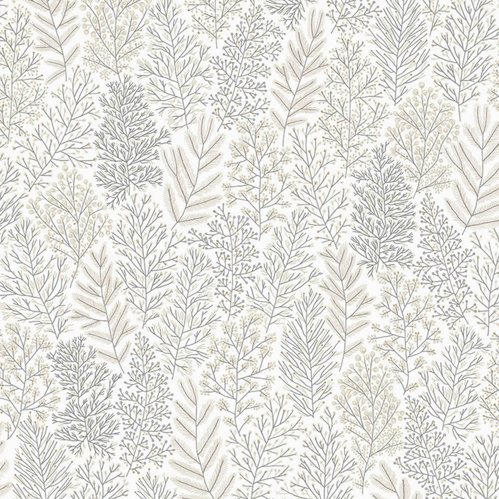 Ast Zweige Vliestapete Baumkronen beige taupe Be Happy HAP703