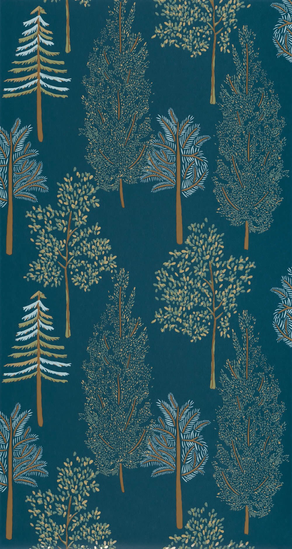 Wald Blau Tapete Caselio - La Foret Texdecor FRT102956614-36-FRT102956614.1M