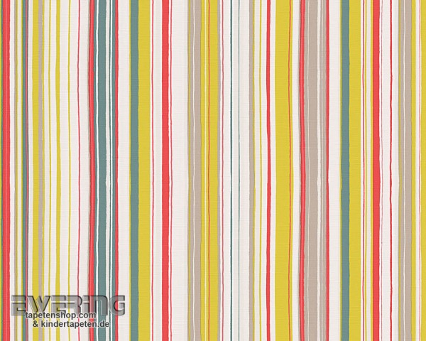 Yellow stripe wallpaper paper _L