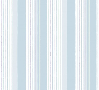 Wallpaper paper blue-white stripes Ohlala 335810