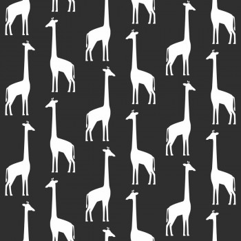 Wallpaper black giraffes