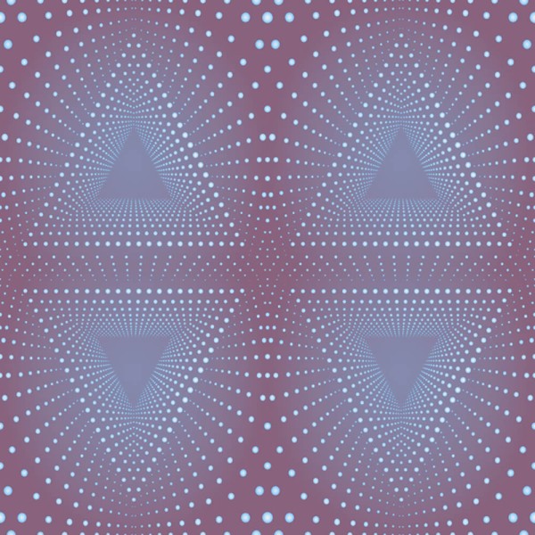 Non-woven wallpaper triangle dots purple blue Smita Good Vibes