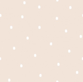 Wallpaper paper cream dots of color white Ohlala 336030