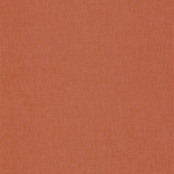 Uni wallpaper orange linen look Caselio Imagination IMG100604313