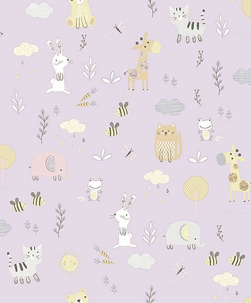 Lilac Wallpaper Adventure Havana Behang Expresse HA68458