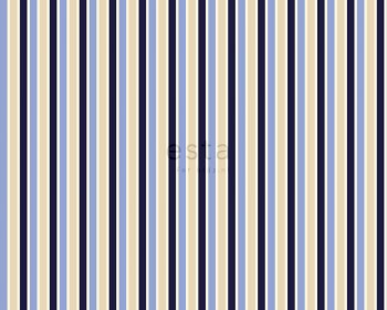 stripes Decoration Fabric Children's Room Blue