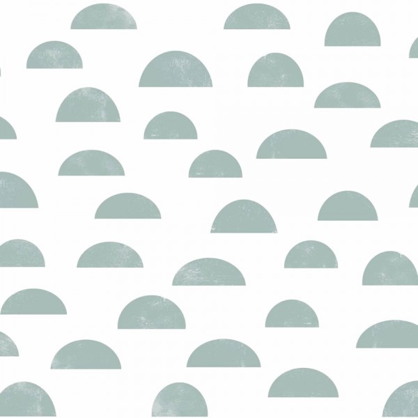 Wallpaper pale-green semicircles