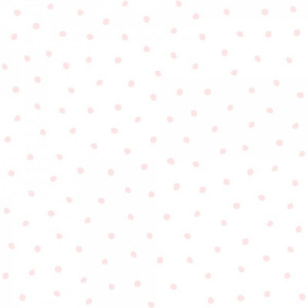 Non-woven wallpaper pink dots