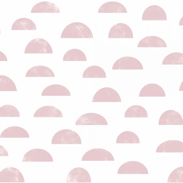 Wallpaper semicircles pink