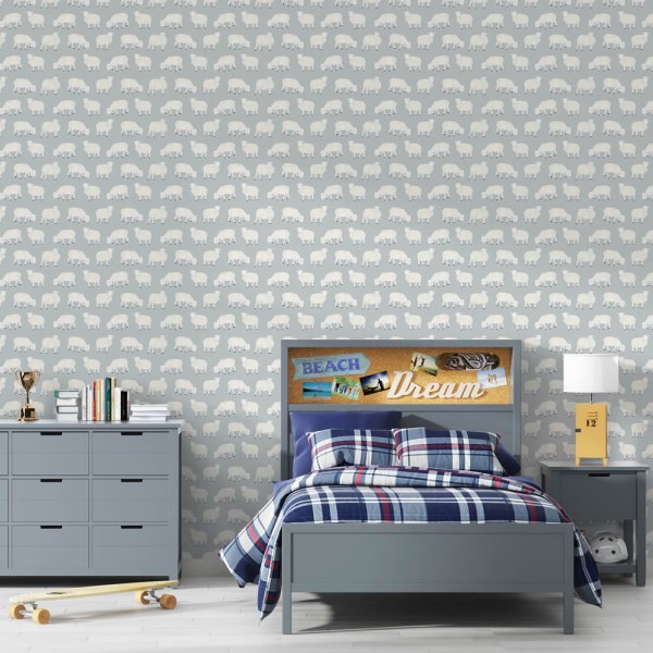 farm light blue non-woven wallpaper Great Kids Hohenberger 26829