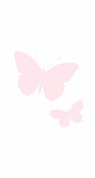 Mural pink butterflies