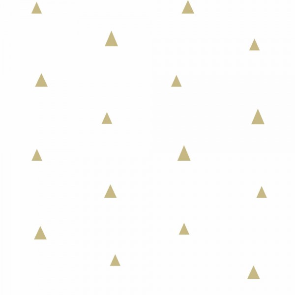 Wallpaper gold little triangles