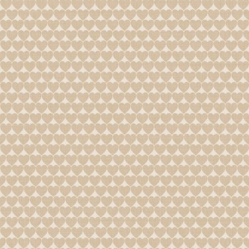 Herzform Tapete beige Mondobaby Rasch Textil 113040