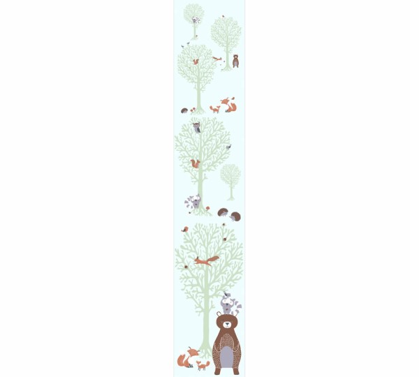 bears forest motifs wallpaper light green Little Love AS Creation 381342