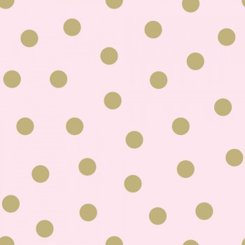 Wallpaper rose gold dots