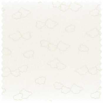 Decorative fabric white clouds embroidered Rose & Nino 45590144