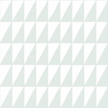 Wallpaper triangles mint white