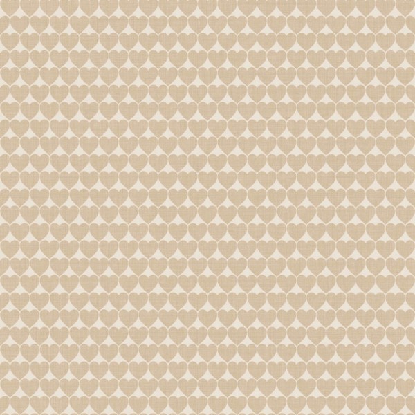 Herzform Tapete beige Mondobaby Rasch Textil 113040