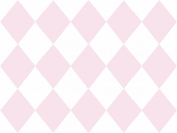 Paper-backing wallpaper pink white diamond pattern Ohlala 335862