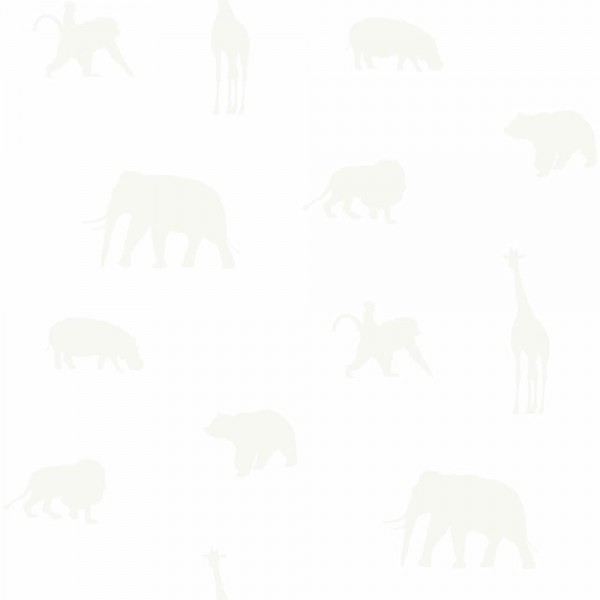 Wallpaper animals shining cream