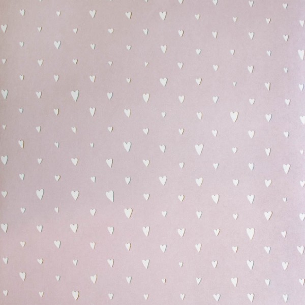 heart optics non-woven wallpaper light purple Great Kids Hohenberger 26817