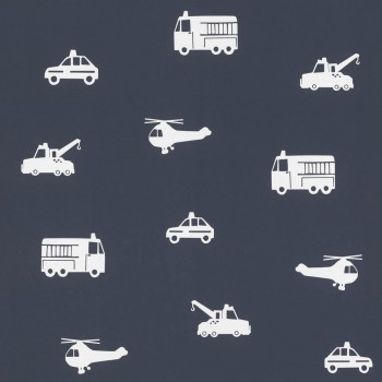 toy dark blue non-woven wallpaper