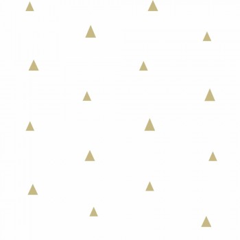 Wallpaper gold little triangles