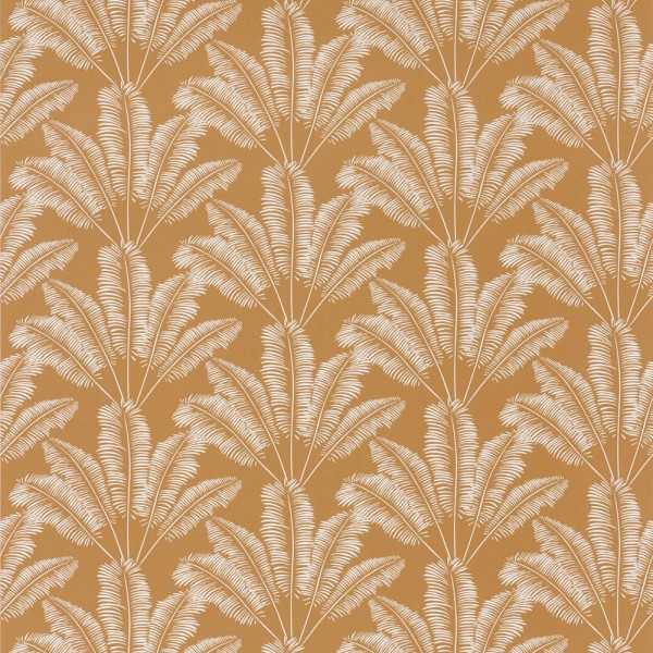 Non-woven wallpaper ocher leaves Our Planet OUP101942124