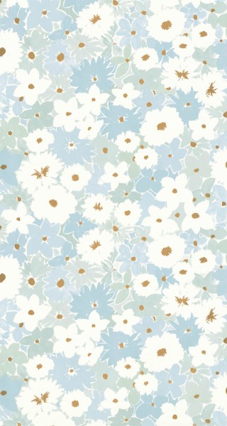 non-woven wallpaper flower meadow flowers white LGG104416659