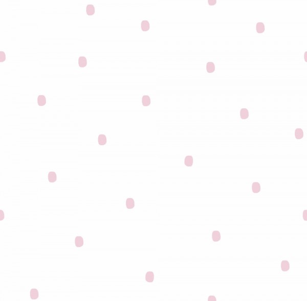 Paper-wallpaper white pink dots of color Ohlala 335920