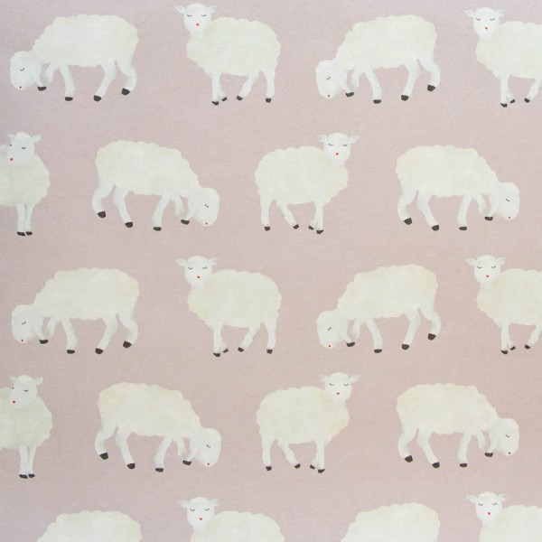 animal pattern pink non-woven wallpaper Great Kids Hohenberger 26827