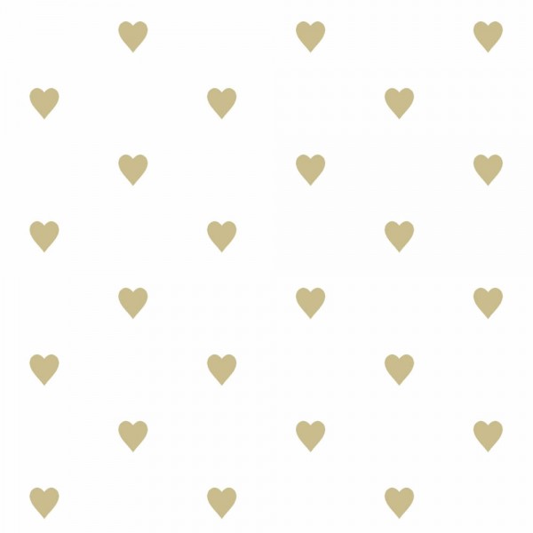 Wallpaper gold hearts