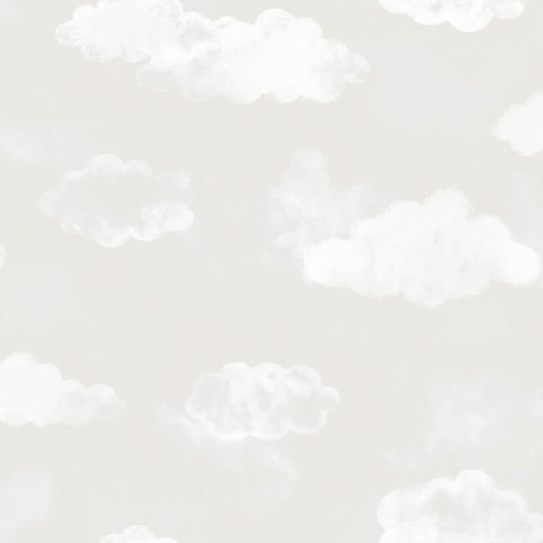 Gray non-woven wallpaper cloud optics Tiny Tots 2 Essener G78357