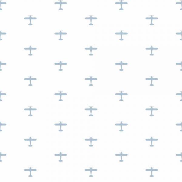 Wallpaper Airplane Light Blue Kids _L