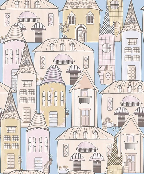 City Wallpaper Blue Havana Behang Expresse HA68444