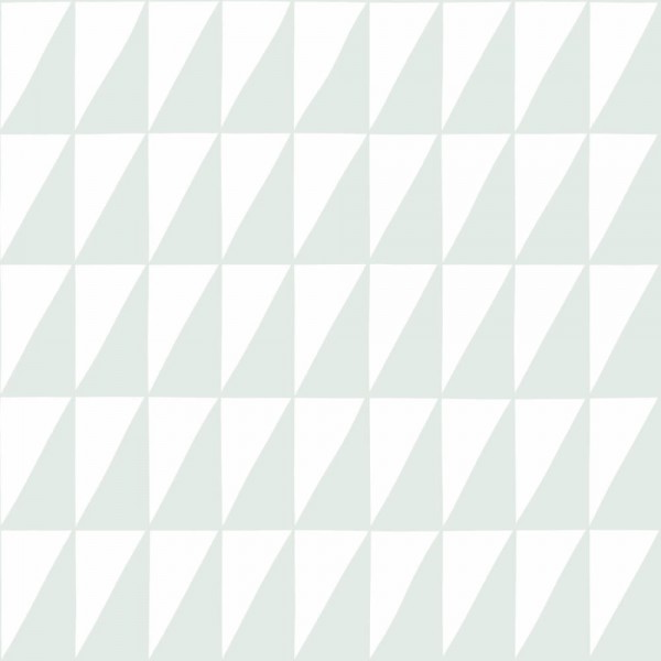 Wallpaper triangles mint white