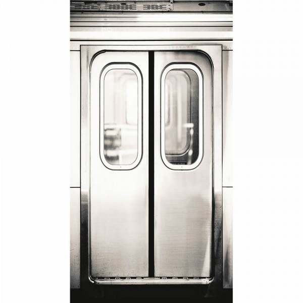 36-TONI69549000 mural Texdecor Caselio - Tonic subway doors silver