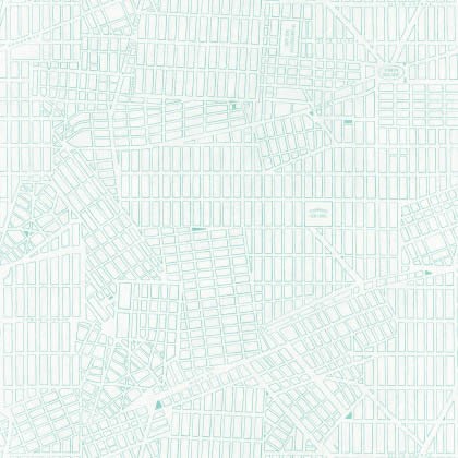 36-TONI69496722 non-woven wallpaper Caselio - Tonic city map New York turquoise