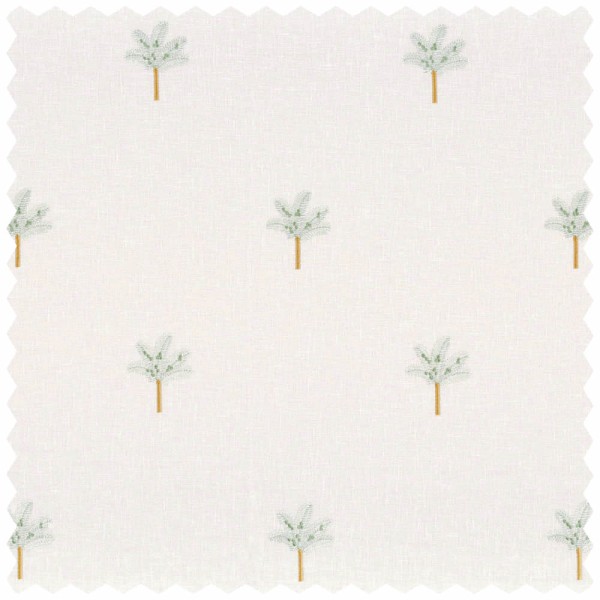 Decorative fabric palm trees white transparent Rose & Nino 45420153