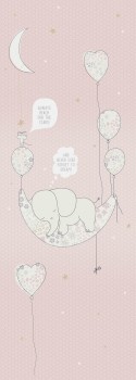 Wandbild Rosa Schlafender Elefant Sofie & Junar INK7625