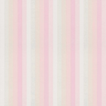 Non-woven wallpaper stripes pink