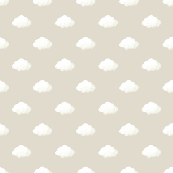 Vliestapete Wolken Himmel beige 014832