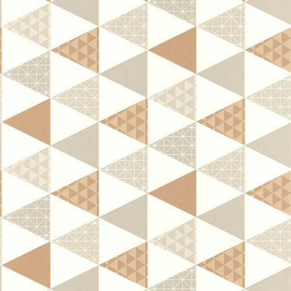 Texdecor Caselio - Tonic 36-TONI69441407 grey-brown triangles non-woven wallpaper